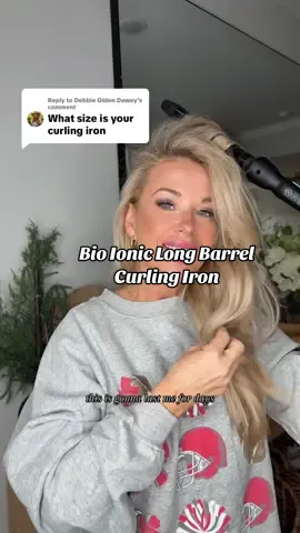 Replying to @Debbie Olden Dewey hands on the best of the best when it comes to curling irons @Bio Ionic. The long barrel is a must & using the 1in size❤️#hairtok #curlingiron #tiktokshoplabordaysale #tiktokshopcreatorpicks #RushReady2025