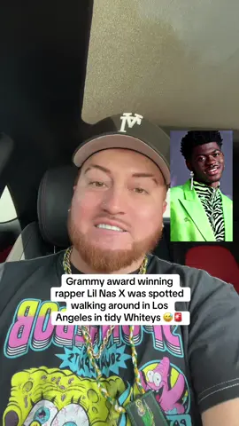 Grammy award winning rapper Lil Nas X was spotted walking around in Los Angeles in tidy Whitey at 4am 🤨🚨