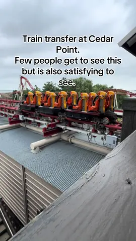 Train being taken off on maverick at cedar point. #cedarpoint #amusementpark #rollercoaster #foryoupage 