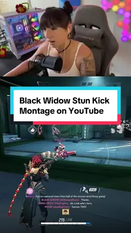 Black Widow Stun Kick Montage on YouTube: SanaViibes 🦵🏼 #marvelrivals #blackwidow #montage #youtube #natasharomanoff 