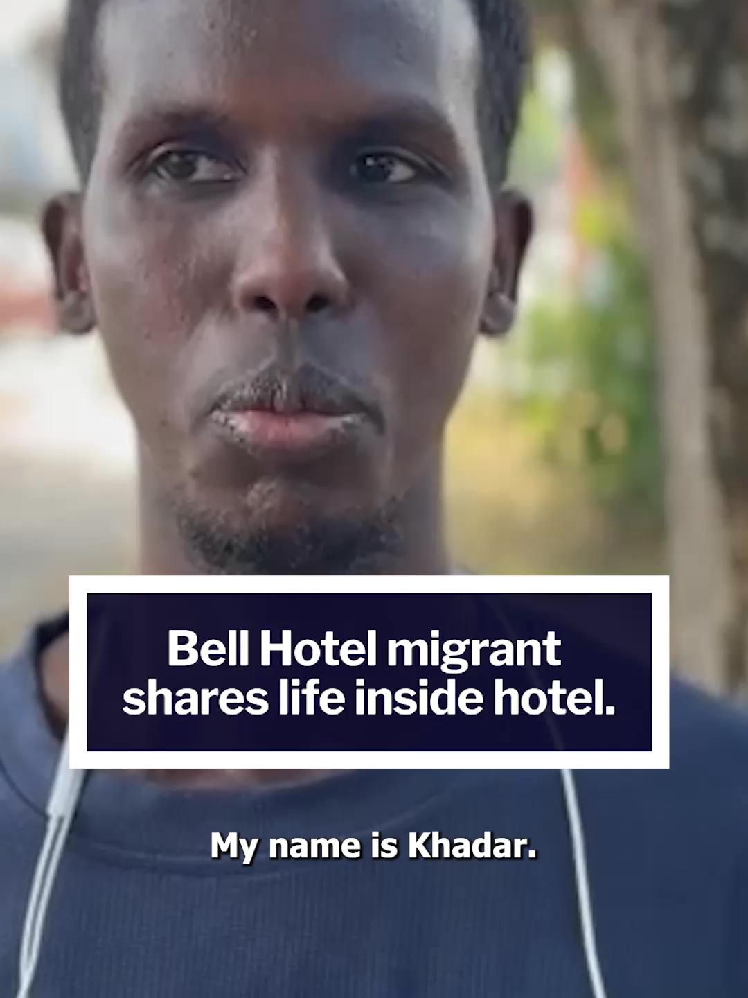 Migrant living in Epping hotel says they 'aren't all criminals' 🗣️ #bellhotel #migrants