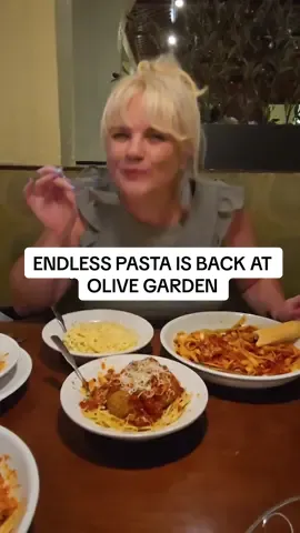 This is my way of letting you know Olive Garden’s Never Ending Pasta Bowl is back if your an eClub members (free to join)!  🍝🙌 Bottomless pasta + breadsticks starting at just $13.99 (same price since 2022 👏). Dine-in only - just enter your info on the Ziosk to unlock it! #OliveGarden #NeverEndingPasta #FoodieDeals #FoodDeals #FoodTok @Olive Garden 