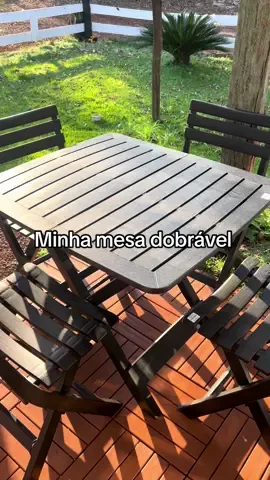 Mesinha para meu Deck! #mesa #deck #jardim #tiktokshop