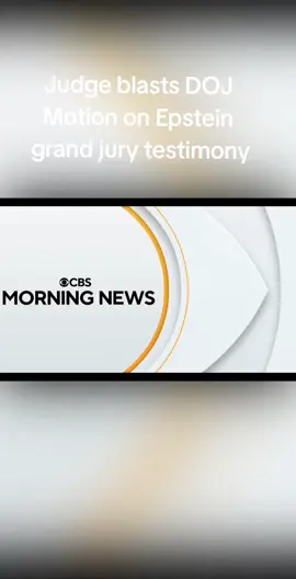 Judge blast DOJ motion on Epstein grand jury testimony. #courttv #truecrime #fyp #coverup #curruption 