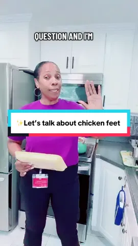 I'm so curious to know what happens to the rest of the chicken foot 🤷🏽‍♀️  #chickenfeet #chickenfoot #chickenfeetsoup #chickenfootsouse #caribbeantiktok 