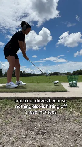 no follow thru, just a girl with a bucket to blow thru. #golf #golfgirl #golftok #fyp #viral 