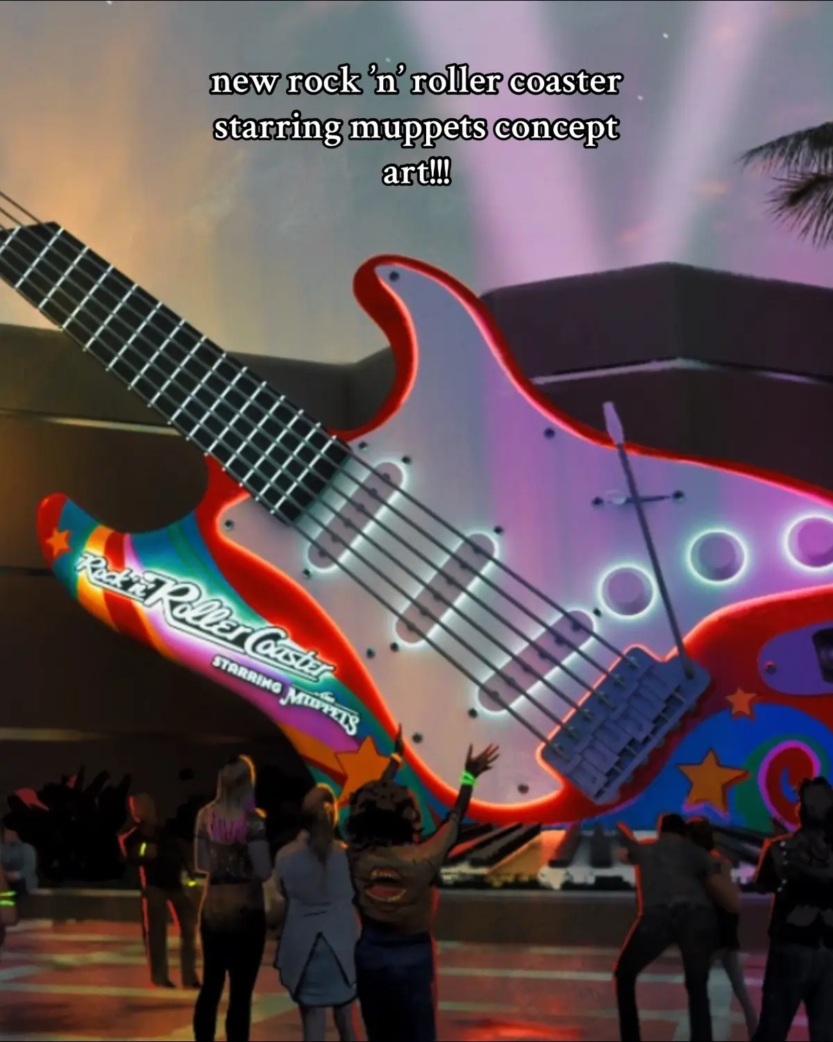 as much as i loved it being aerosmith…i can’t help but to be excited about this new muppets theme! #muppets #themuppets #rocknrollercoaster #disney #disneyworld #wdw #hollywoodstudios #themepark #fyp @Disney @Disney Parks 