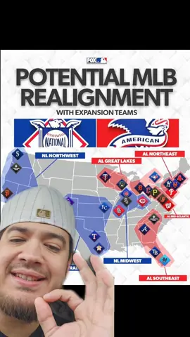 Mapa y Divisiones con la Expansión de la MLB #grandesligas #MLB #2025 #expansión #mvp 
