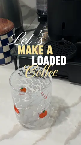 loaded water meet loaded coffee ☕️ #coffeetok #coffee #fallcoffee #healthandwellness #guthealth 