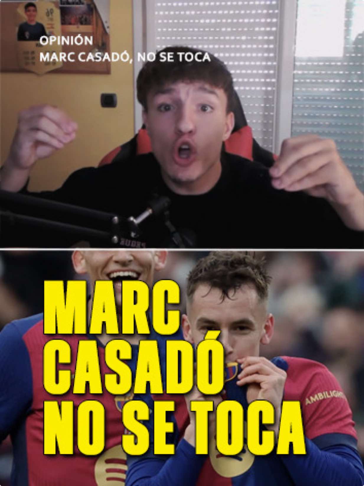 💙❤️ Marc Casadó, NO SE TOCA. Es uno de los nuestros. No hay precio que compre su amor por el Barça. #fcblive #parati #barça #marccasado #rumores