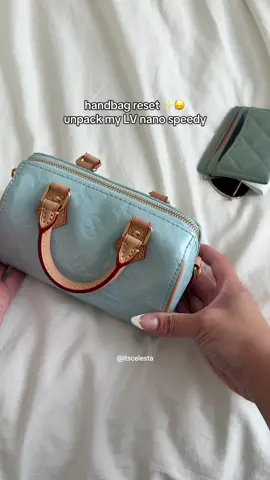 cleaning out your bags after each use bc you never know what treasures you can find #designerhandbags #louisvuitton #luxuryfashion #whatsinmybag #unpacking  
