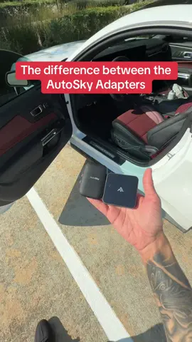 it also comes with an HDMI cord so you can screen mirror your phone #wirelesscarplay #autosky 