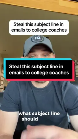 Steal this subject line 🔥 — #collegerecruiting #recruitingprocess #recruitingtips #recruitingadvice #scholarship
