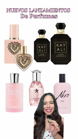 Los más nuevos lanzamientos en perfumería!  My devotion @Dolce & Gabbana  Oudgasm chococolate and milky musk oud @Kayali @Mona Monica Kattan🧸  powder Love @Juliette has a gun   Crush @AKRO FRAGRANCES  #perfumes #newrealease #perfumetok #nuevosperfumes #nuevoslanzamientos #fragancias #viral 