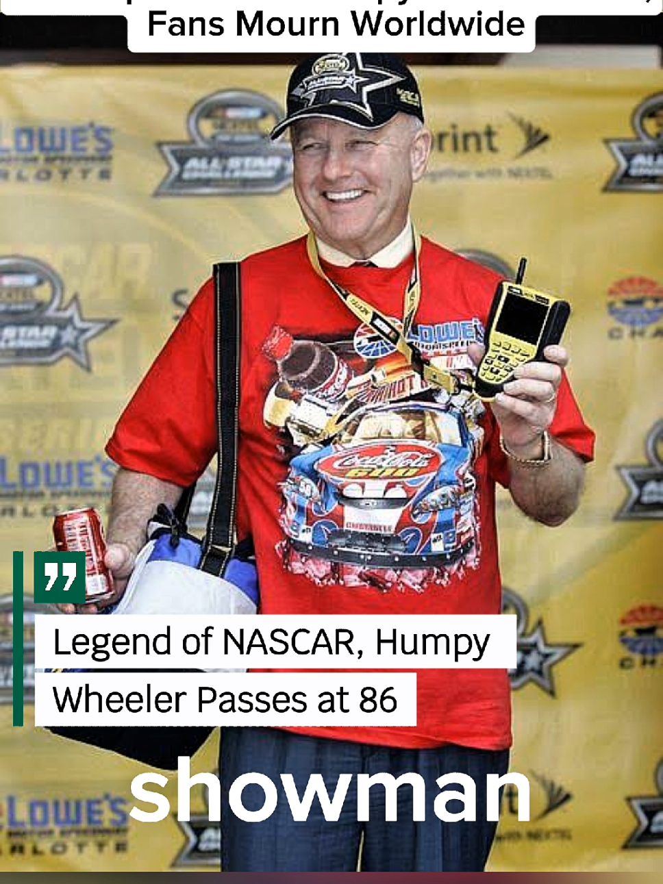 Farewell to the PT Barnum of Motorsports #HumpyWheeler #NASCALEGEND #RIPLegend #MotorsportsHistory #RacingIcon 