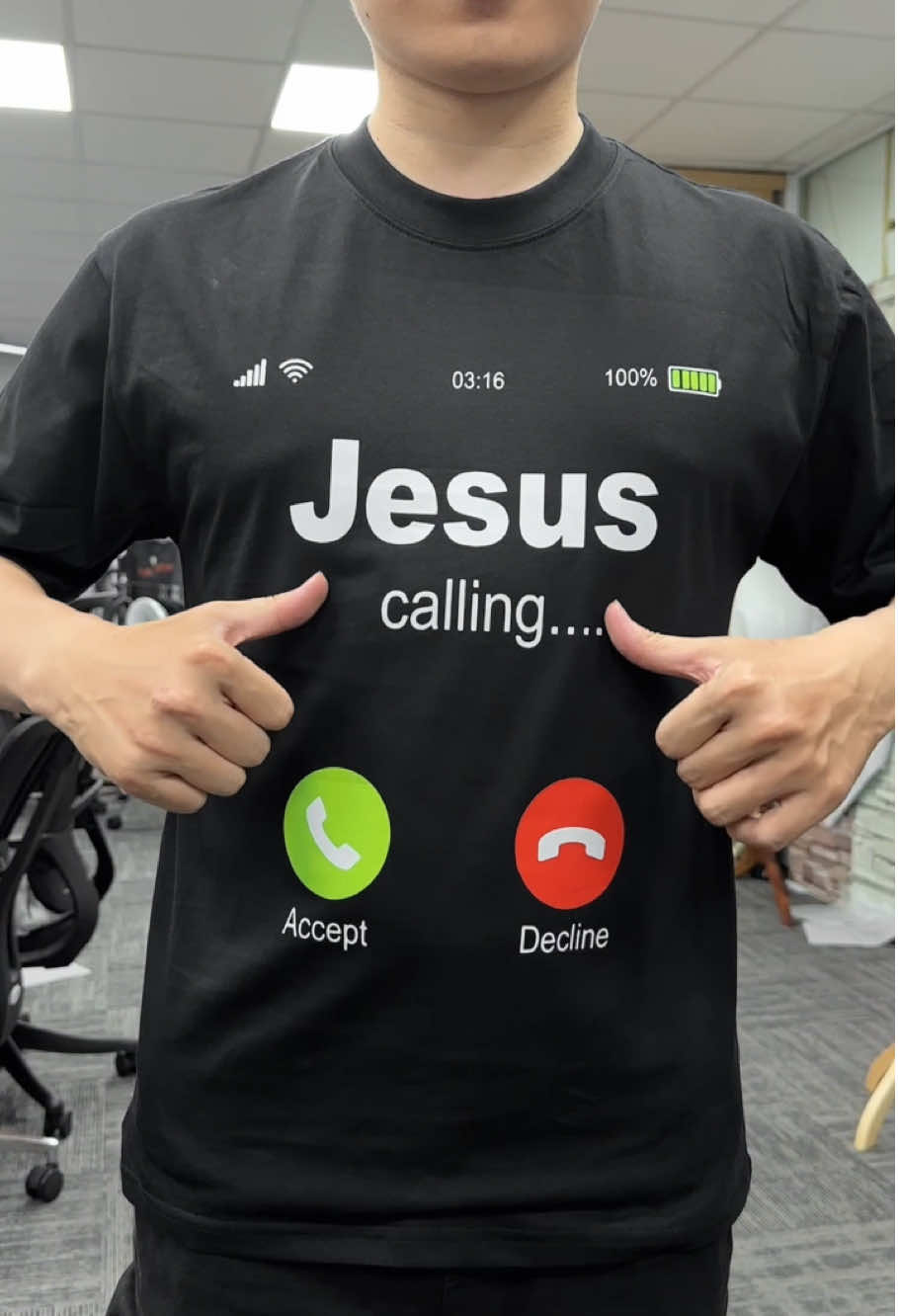 Jesus calling shirt 📞✝️