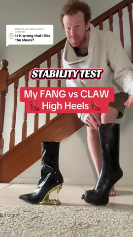 Replying to @ceo..tionna.robin WHICH HIGH HEELS LOOK COOLER??? 🤭👠  Stability test high heels 