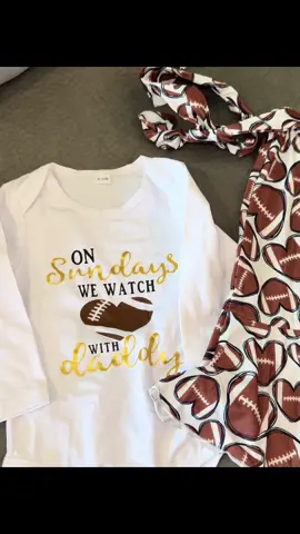 “Until she reaches the age where she’s like no dad” 🤎😅 #football #babygirl #girlmom #girldad #babyclothes 