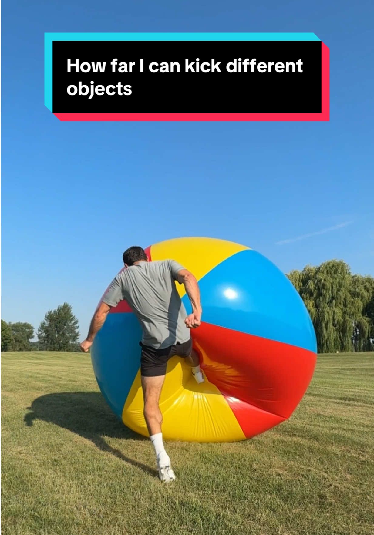 How far I can kick different objects