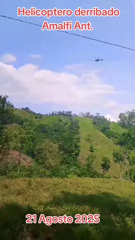 Terroristas derribaron helicoptero de la policia en Amalfi Antioquia usando drones. Se habla de 6 fallecidos. Informacion por confirmar. 