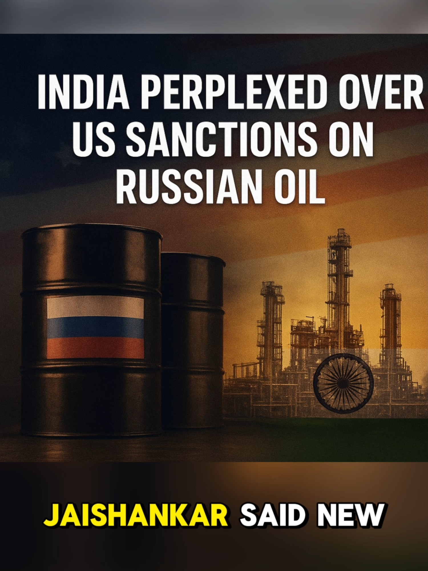 India Slams US Over Russian Oil Sanctions 🔹 FM Jaishankar: “We are perplexed” by Washington’s logic on tariffs. 🔹 India: not top buyer of Russian oil or LNG — that’s China & EU. 🔹 US set to impose additional 25% tariff on Indian imports Aug 27. 🔹 New Delhi calls tariffs “unfair, unjustified, unreasonable.” 🔹 India insists it stabilized global energy markets since 2022. #India #US #Russia #Oil #Energy #Jaishankar #Trump #China #EU #LNG #CoinCurrentX