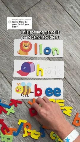 Replying to @Colleen my 3 year old LOVES this spelling game! I bought it for him when he was 2 and he asks to play with it every day. Get it while it’s on sale with free shipping #toddlergames #toddleractivities #toddlertoys #preschoollearning #toddlerlearning 