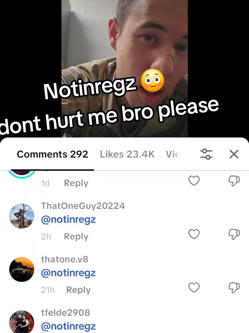 guys I think i might be cooked. the amount of @notinregz comments is insane. @Drill SGT Fitness even commented!  im so happy so many people enjoyed the content that was put out :)  yall make me happy, just know I made you guys smile. #olebrandselect #comedy #fyp #viral #army 