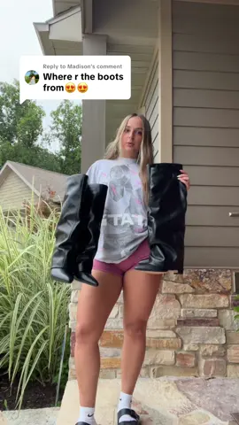 Replying to @Madison information on the boots!! Linked in my storefront in my bio! Also ignore how many times I said “these” I couldn’t remember what the boots were called haha #boots #amazon #amazonfinds #tatemcrae #fyp 