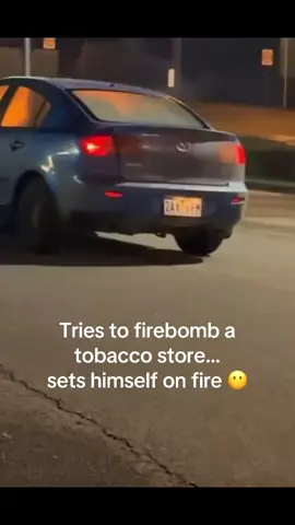 FIREBOMB FAIL - an arsonist has tried to set alight a tobacco shop at Capalaba overnight. And set himself alight 😳#Qldcrime #breakingnews #Capalaba #crimetok #auscrime