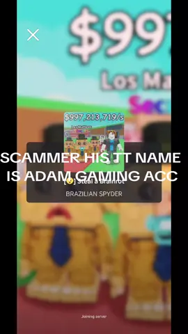 SCAMMER ON SAB LIVE#scammer@Adam Gaming 