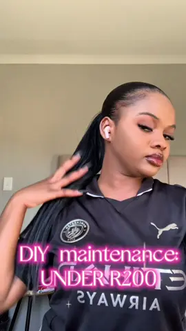 Ain’t no way I’m paying +R800 for things I can do myself !  Nails ,lashes , glue from : @SHEIN  #DIY #ponytail #clusterlashes 