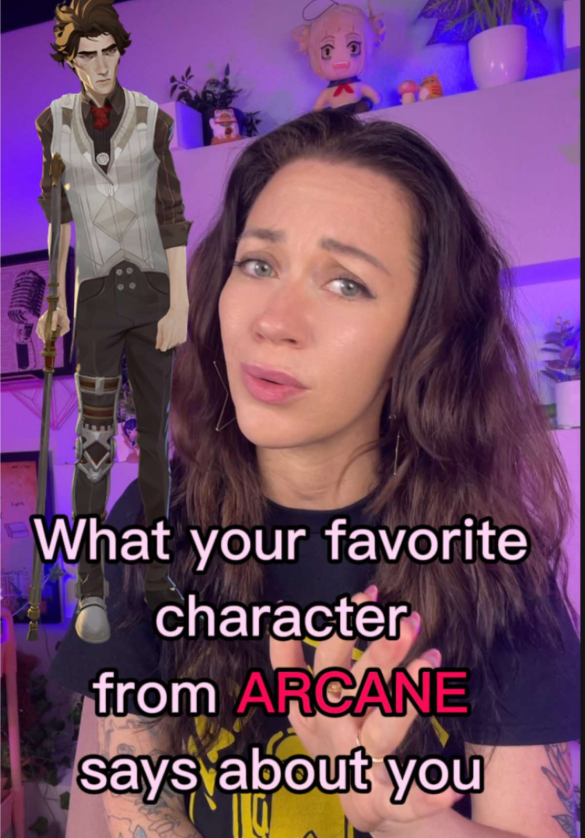 What your favorite character from Arcane says about you because we all needed to be read to filth today (I’m all of them which one are you?) Featuring Jinx, Viktor, Vi, Caitlyn, Silco, and Ekko with brief appearances by Vander, Sevika, Heimerdinger, and Mel because those are just green flags, you’re doing great babe 🖤  did you play the game or start watching the show without any back story? And are you also fascinated with Faker’s story or just me? #arcane #millennial #animation #whatyourfavoritesaysaboutyou 