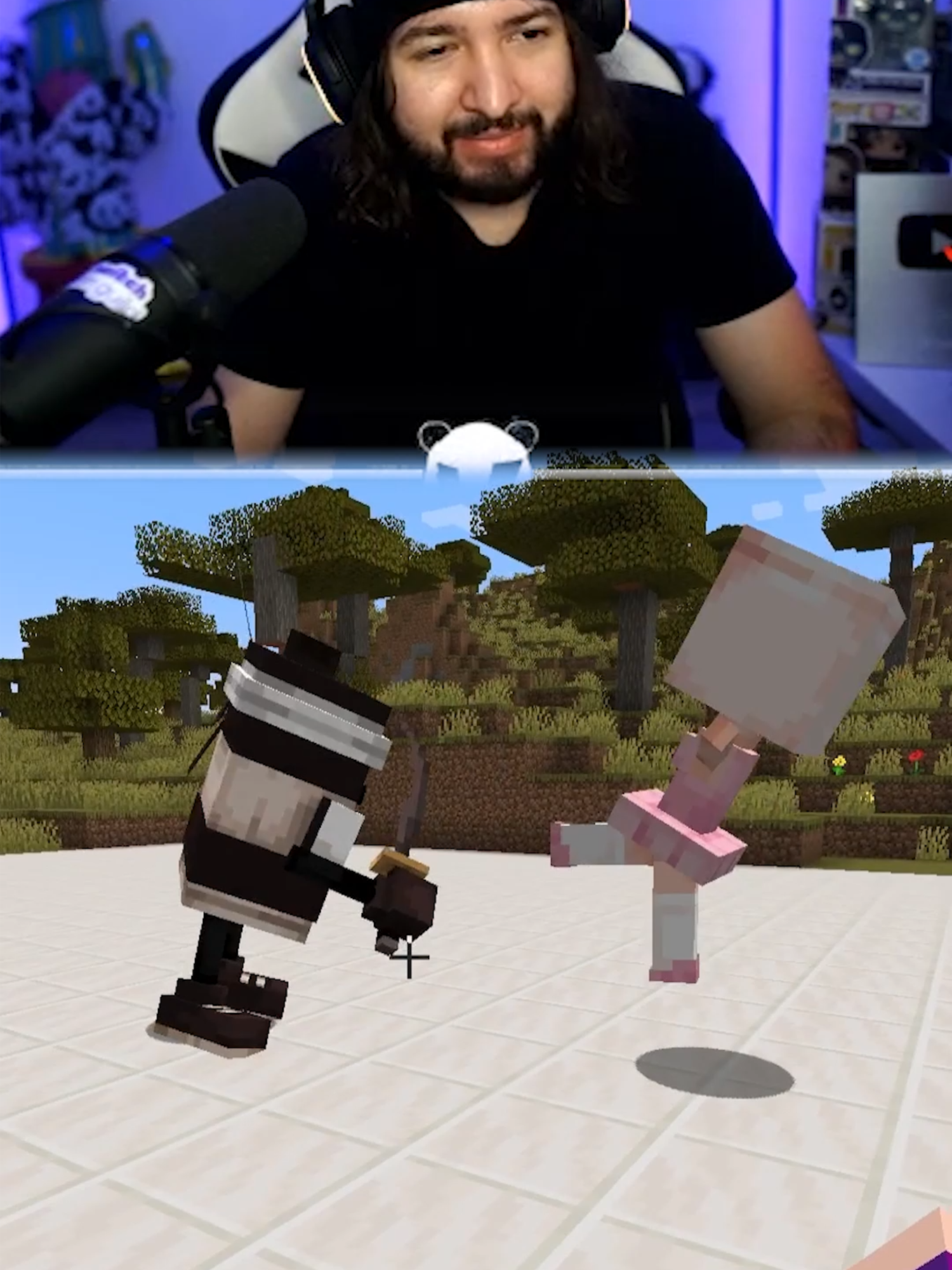 Ballerina Cappuccina vs Cappuccino Assassino en MINECRAFT #randyelpanda #Minecraft #stealabrainrot #robaunbrainrot #robloxedits #robloxclips #brainrot