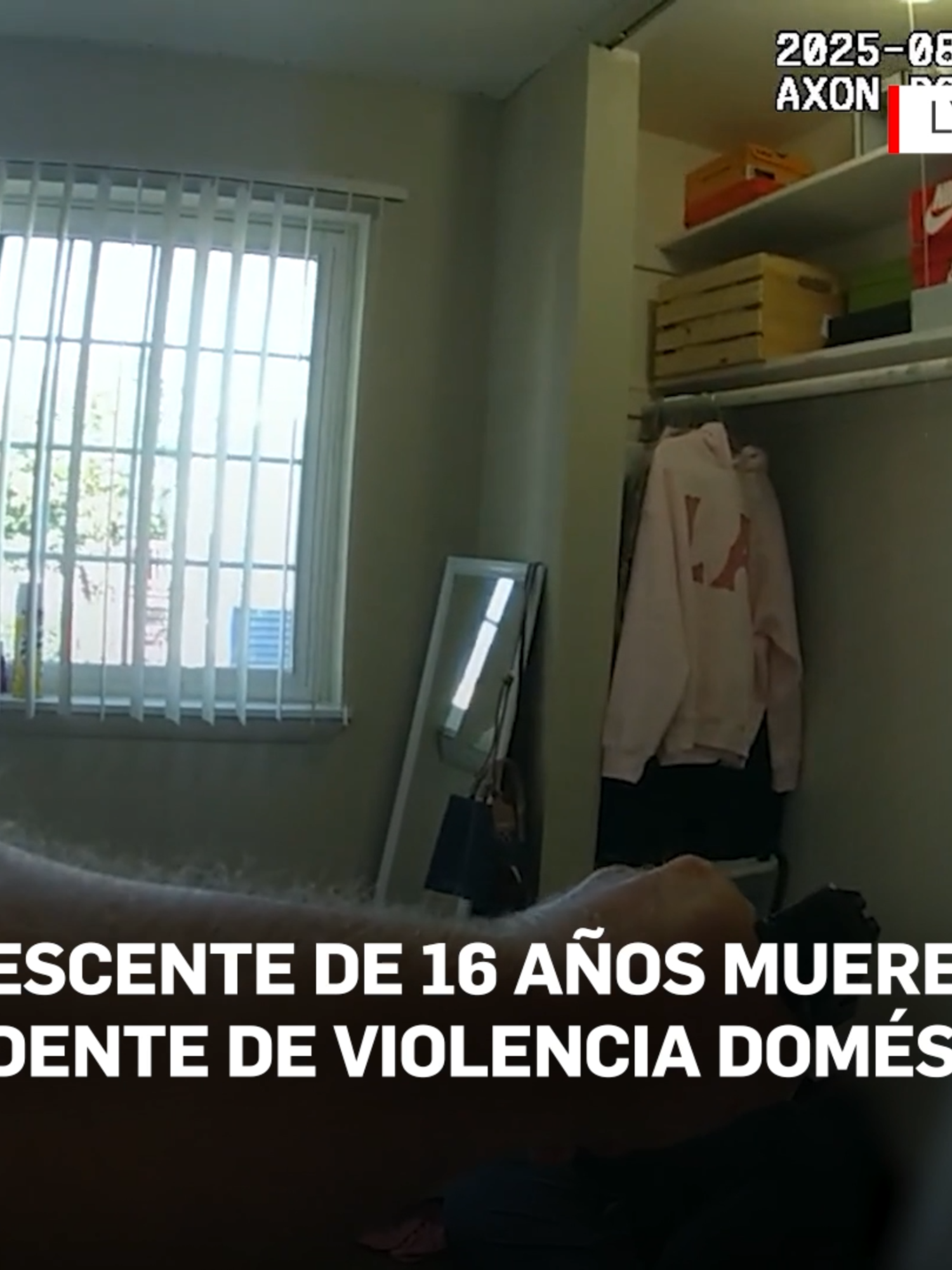Adolescente de 16 años muere tras incidente de violencia doméstica.