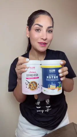 Café + Detox 🤩 #coffee #bellaallnatural #detox #supplements #wellness 