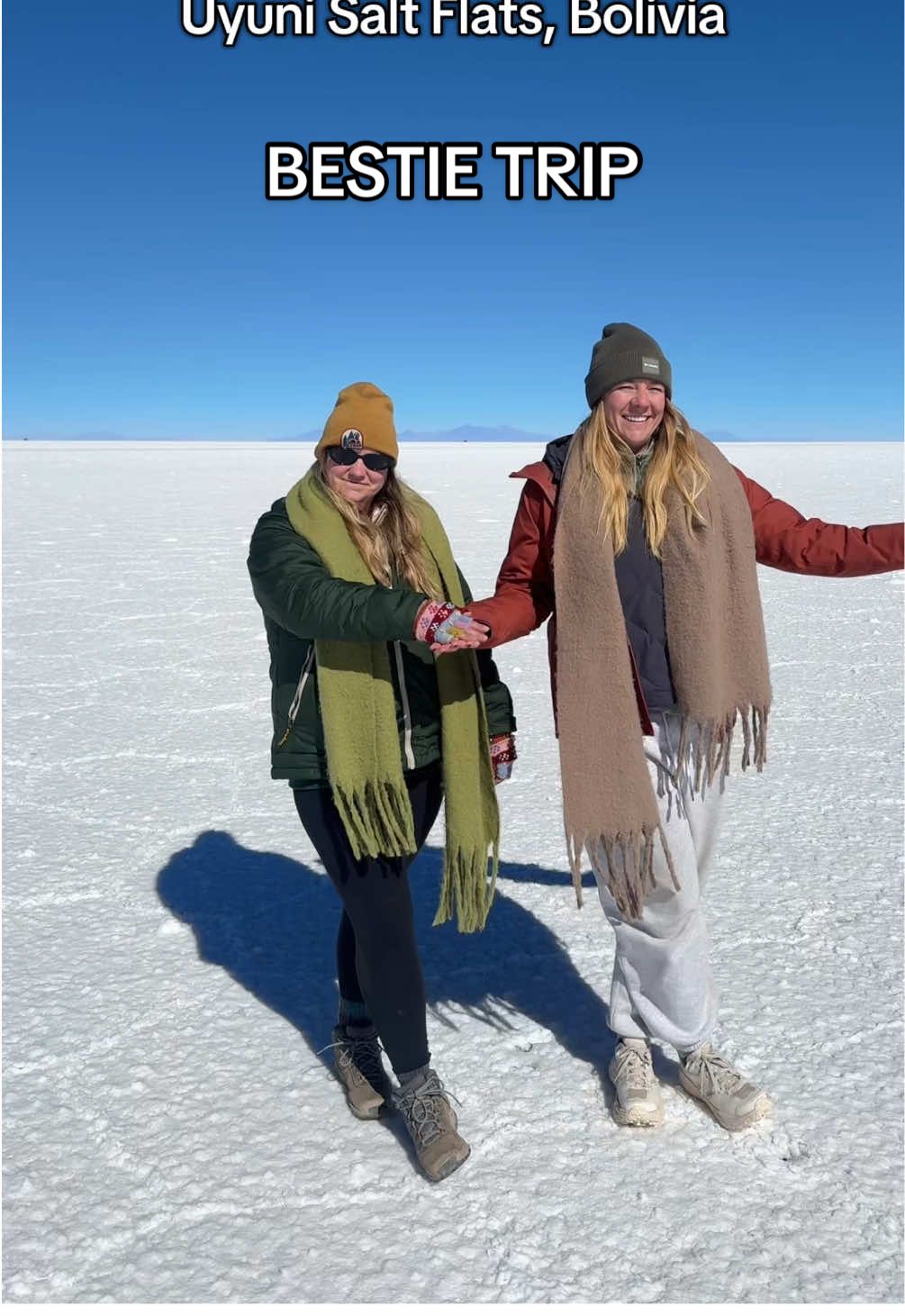 Bestie trip to Chile, Bolivia & Peru made it out of the chat 🤩 Feeling so grateful for the chance to travel with my best friend for so many weeks… missing you big @jess_on_saturn 
