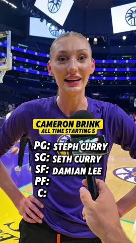Cameron Brink Reveals Her NBA All Time Starting 5 🔥 #WNBA #NBA #athlete #interview #sports