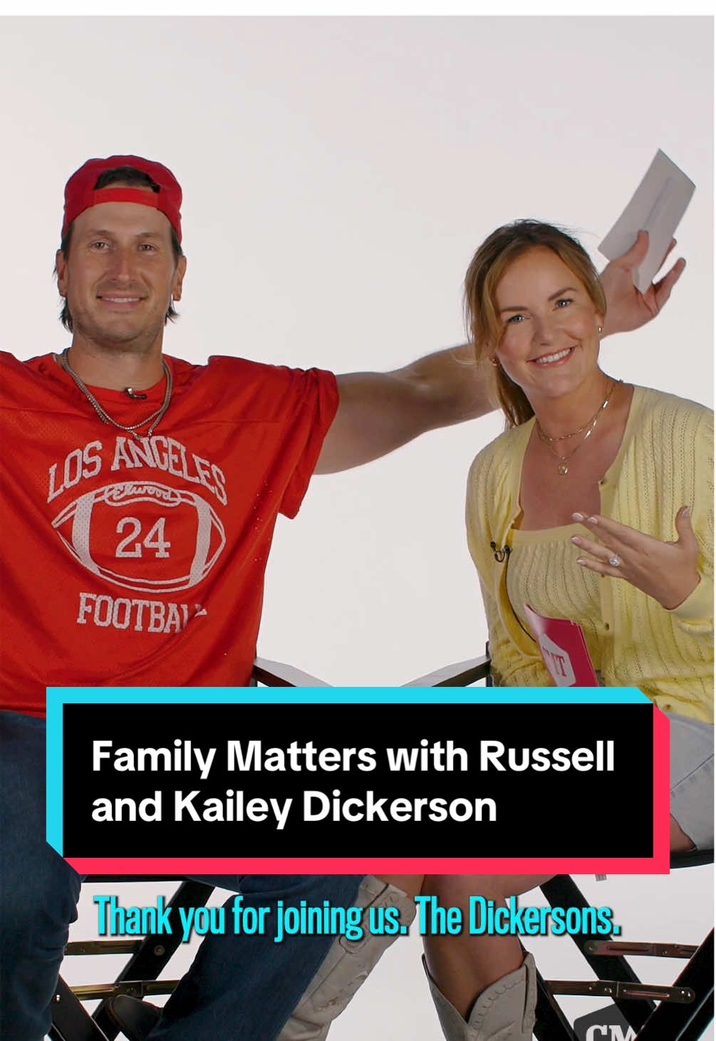 From booty shakes to sentimental thoughts— we love keeping up with the Dickerson's 😂🕺❤️ #familymatters #russelldickerson @Kailey Dickerson #interview #famousbackhome 