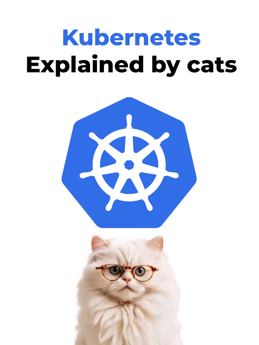Kubernetes explained by cats! follow for more tuna. #programming #kubernetes #coding #devops #cat 