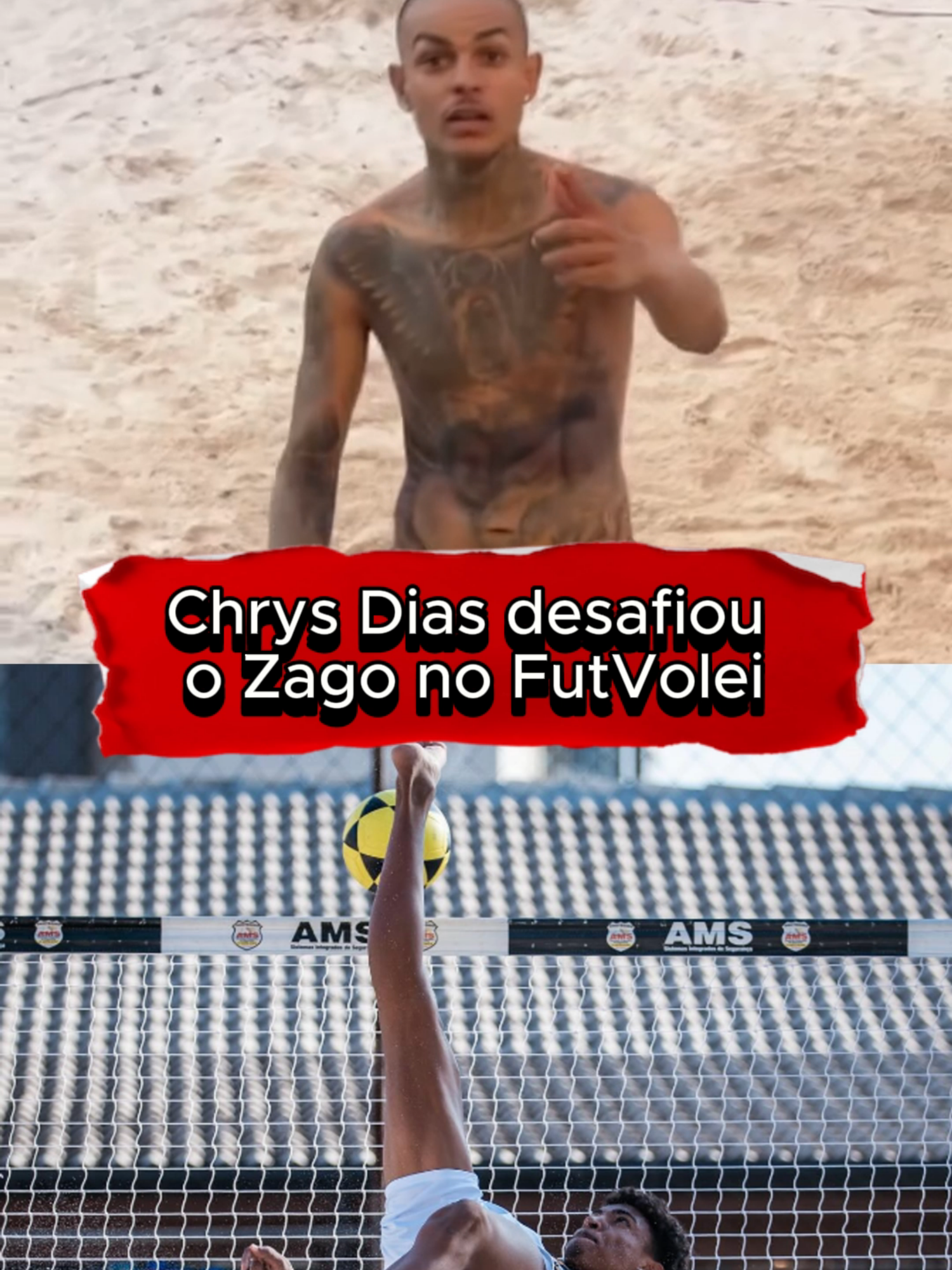 Chrys Dias desafiou o Zago no FutVolei 😂 #zago #fy #fyp #chrysdias @zagoww @ochrysdiass