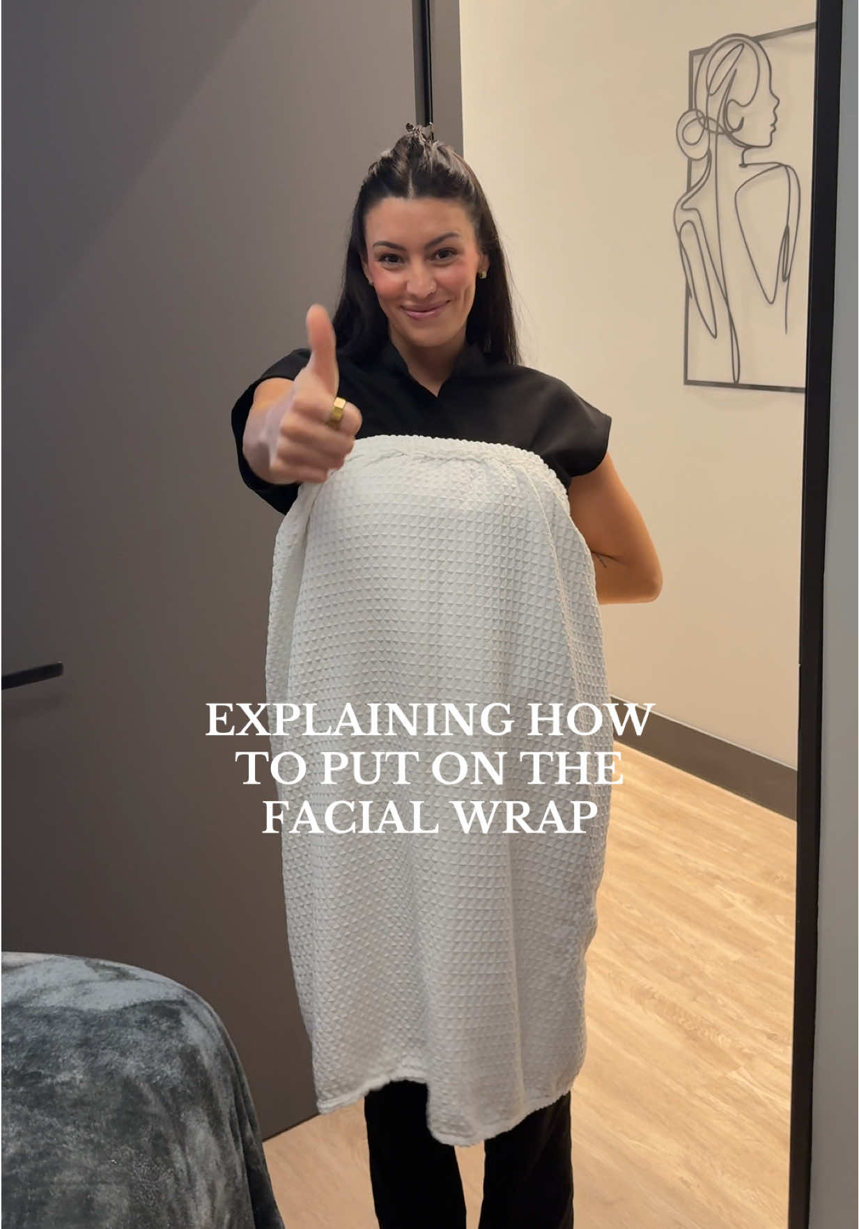 Some wear towel wraps & others wear capes 😂🦸‍♀️🧖🏼‍♀️ #medicalspa #estheticscenter #facial #sparobe #esthetician  @lorilee143 @Caitlin Armstrong 