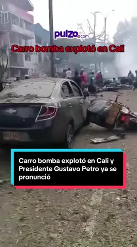 Camión bomba explotó en Cali y el Presidente Gustavo Petro ya se pronunció asegurando que hay dos fallecidos confirmados. #gustavopetro #cali #colombia 