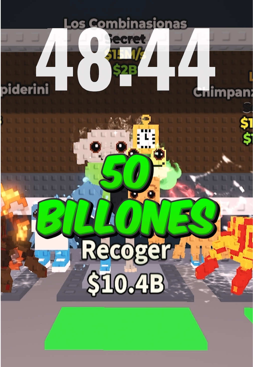 Cuanto DINERO da LOS COMBINASIONAS en 1 HORA en Roba un Brainrot #roblox #Stealabrainrot #diko #update #admin 