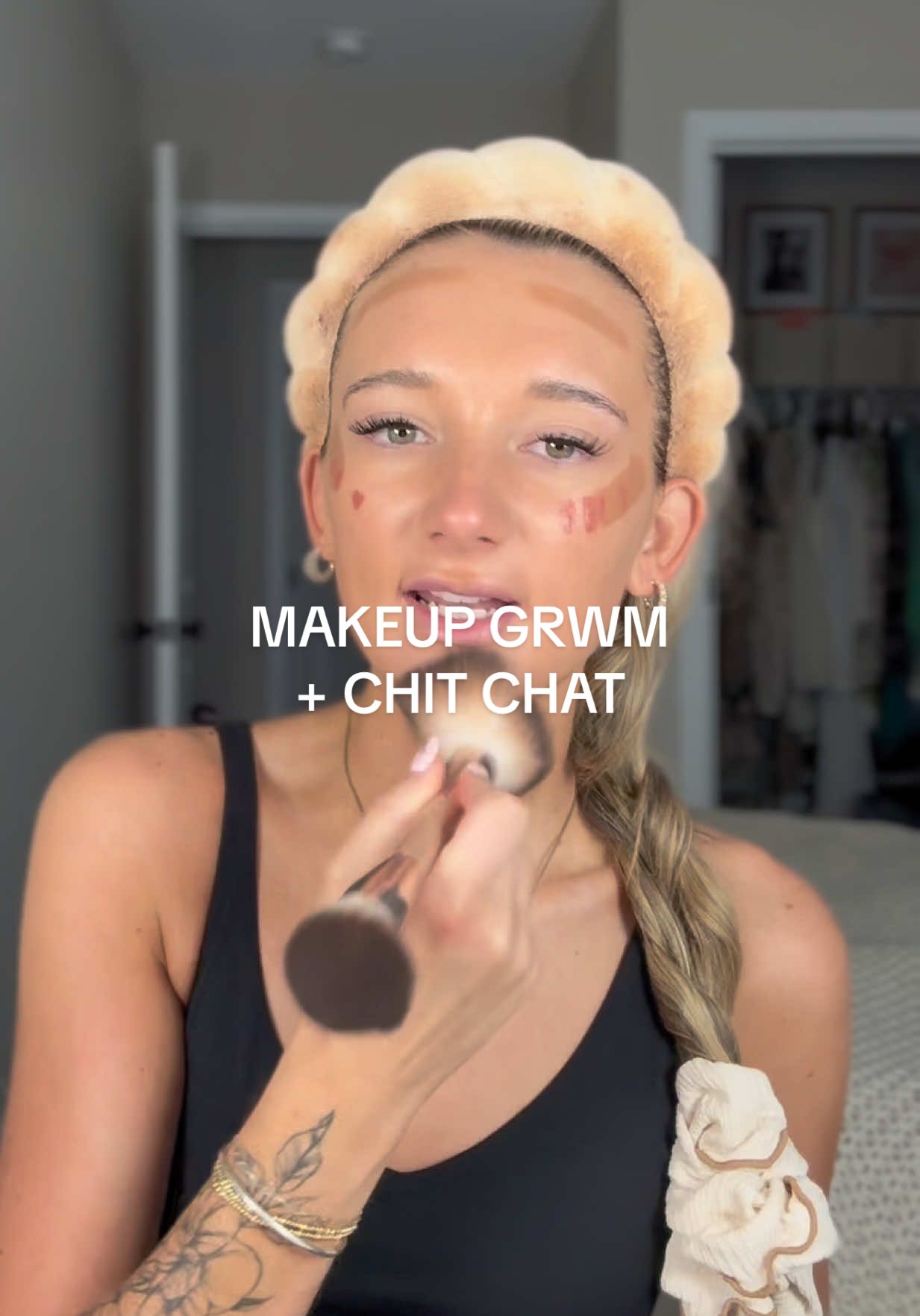 I filmed this a hot minute ago and forgot about it lol but anywayyyy here’s me getting ready for a business call with @Katherine | MIX sunless 🥹🤌🏽🤌🏽 it was so amazing getting to talk with the ceo of such an incredible sunless brand!!!! #spraytanartist #makeupgrwm #grwm #getreadywithme #MakeupRoutine 