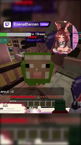 never stand close to the ledge :') #Minecraft #vtuber #vtuberen #vtuberclips #twitch #gaming #stream #bunnygirl