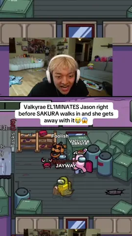 Sakura didnt notice it😭 #jason #sakura #fyp #valkyrae 