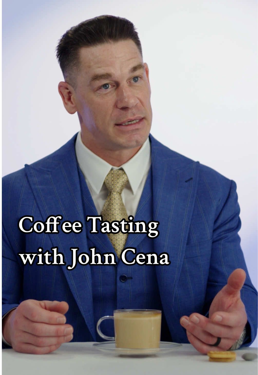 When it comes to coffee, John Cena is a purist. The actor explains why he judges a coffee shop based on how they make their flat whites.