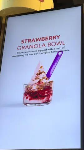 New pick strawberry granola bowl  . #acai #pick #food #foodreview 