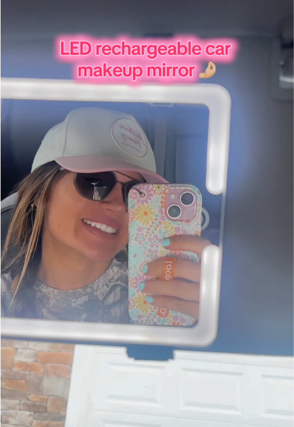 the girls that get it.. get it ✨🩷  #pimpmyride #caraccessories #fyp #musthaves #ledcarmirror 
