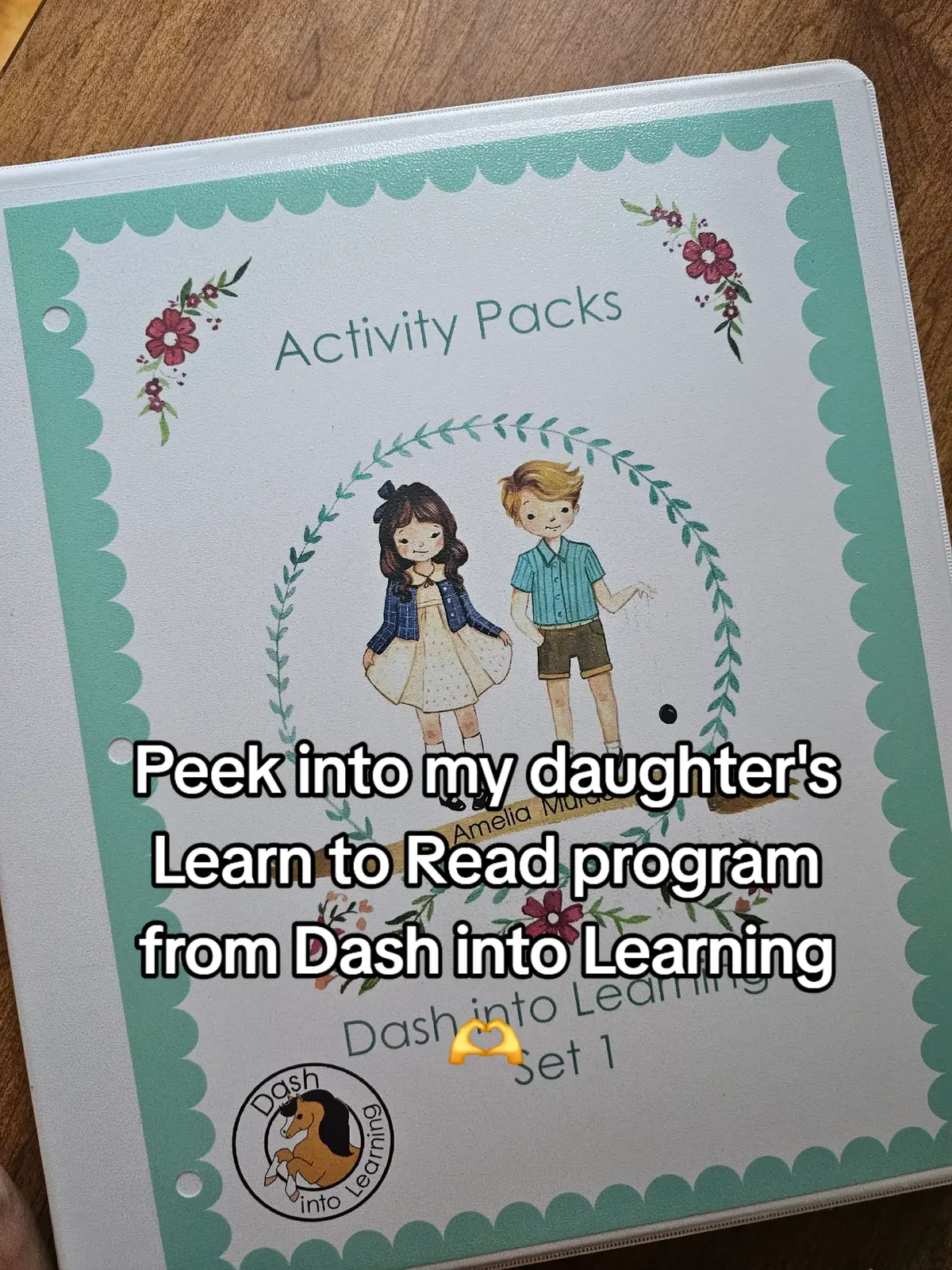 She knew all her letters and sounds but when it came to combining them?  She just wasn't getting it.  We're on week 3 and its clicking!  Absolutely love this!   #homeschool #momtok #MomsofTikTok #homeschoolersoftiktok  #reading 
